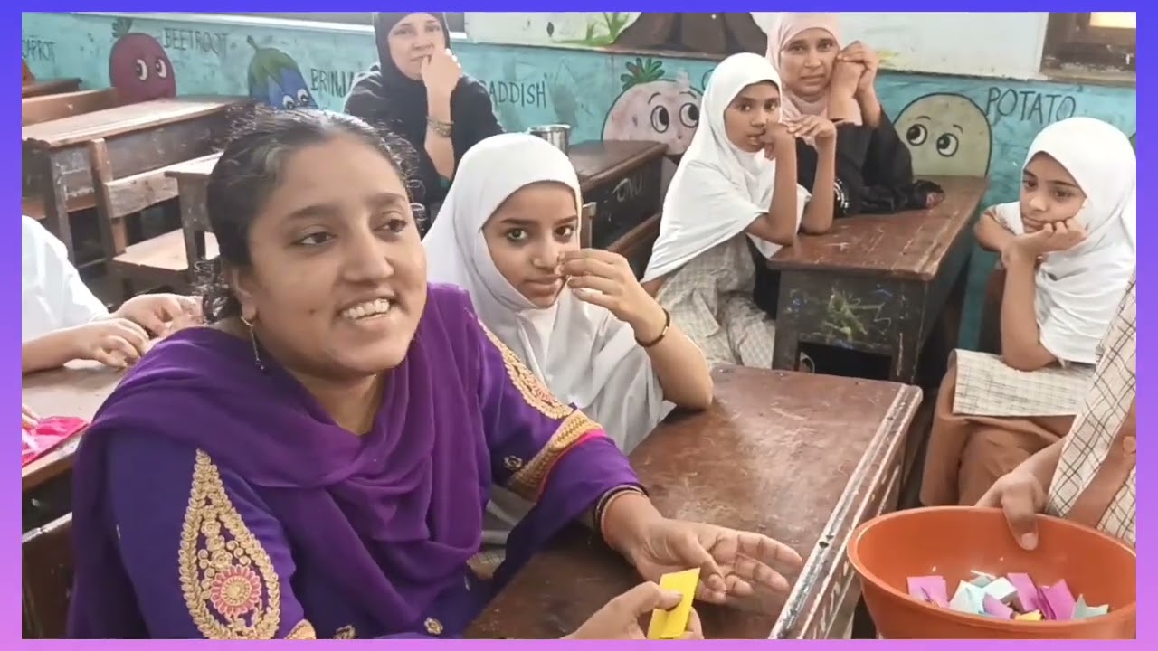 Activity with parents in parents meeting Quresh nagar urdu school no.04