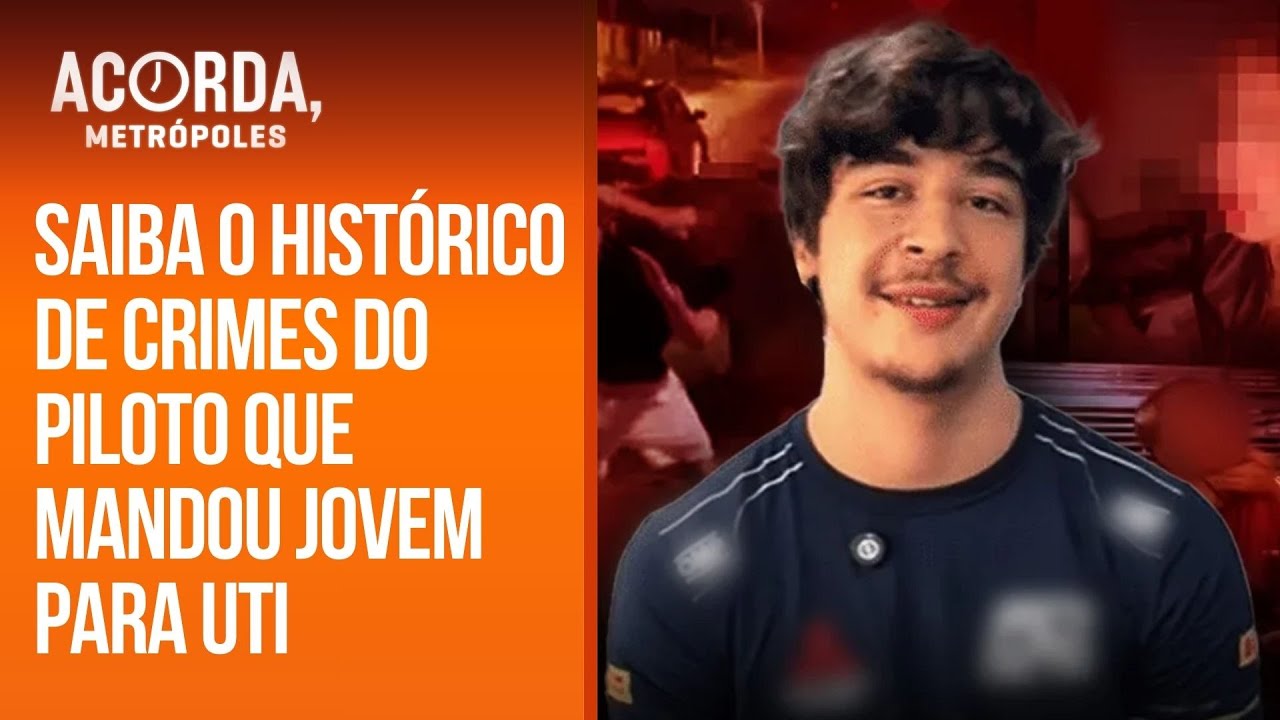 O longo histórico de crimes do piloto que mandou jovem para a UTI
