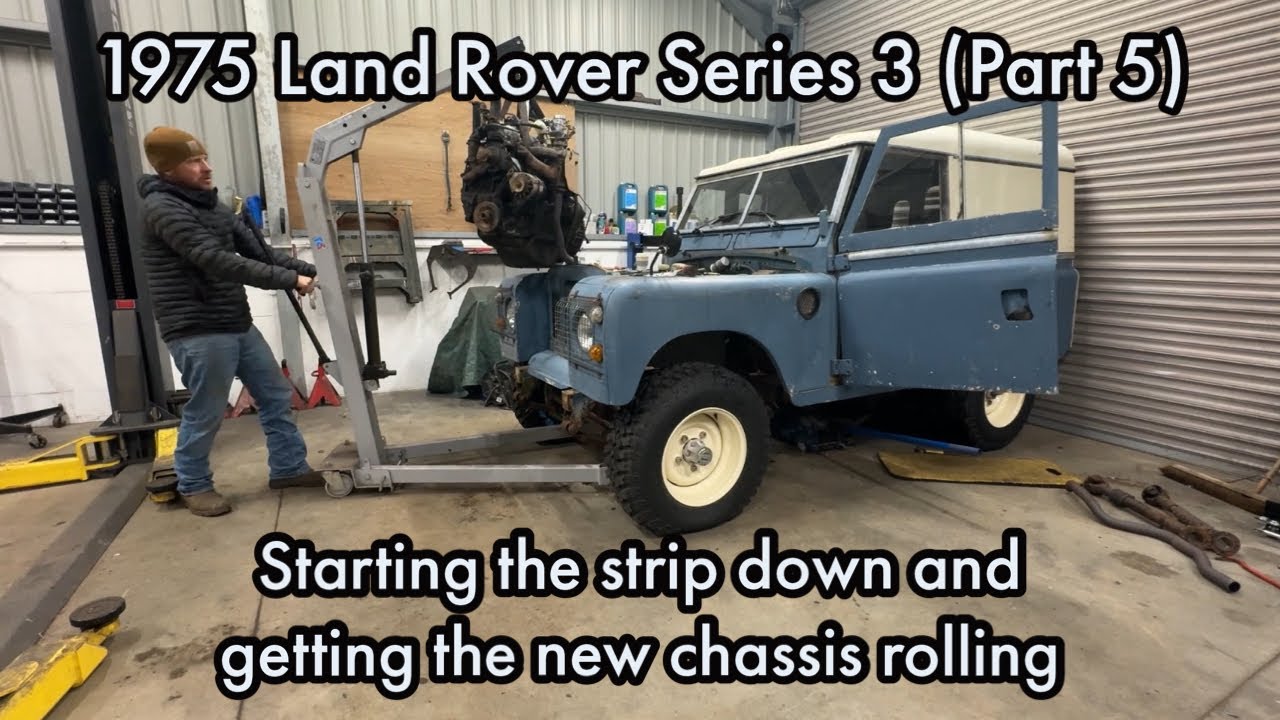 1975 Land Rover Series 3 - Restoration (Part 5)- Strip down and getting the chassis rolling.