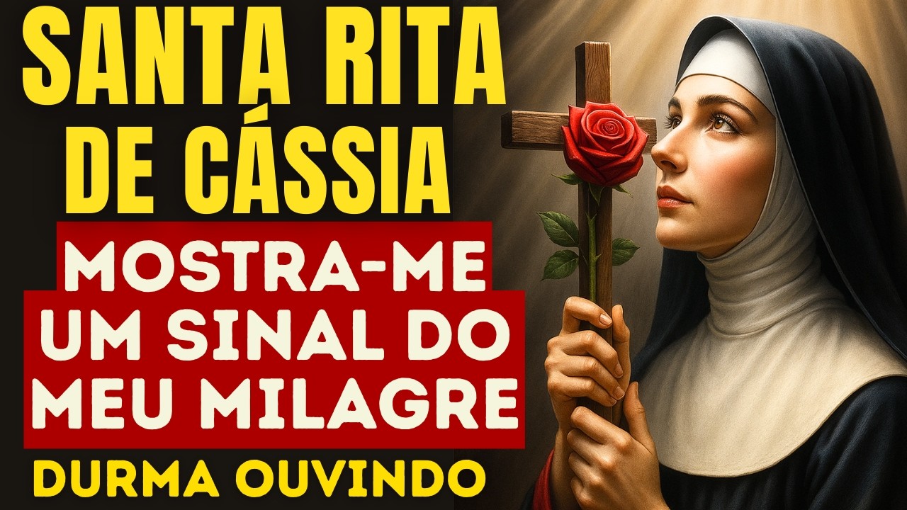 ANTES DE DORMIR REZE A SANTA RITA E ESPERE UM SINAL DO SEU MILAGRE NESSA NOITE