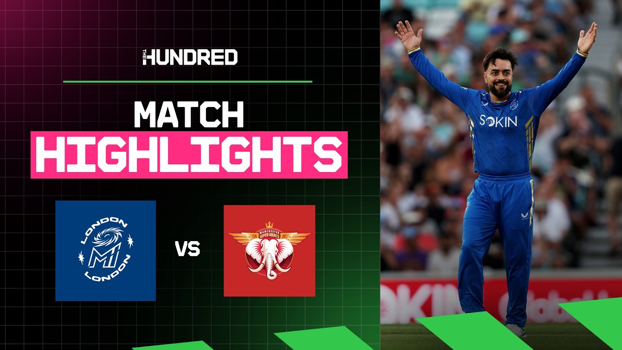 Rashid Khan takes 5 wickets 🤯 | MI London v Manchester Super Giants