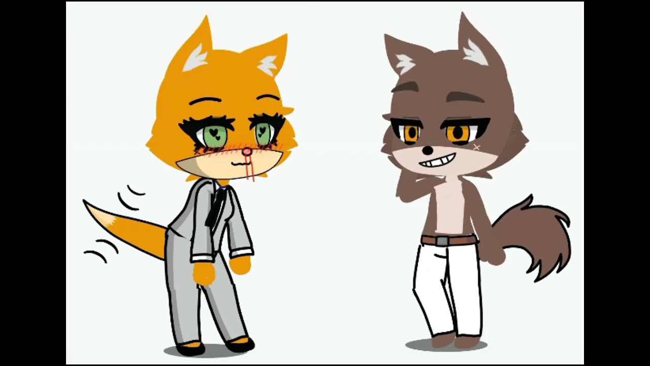 diane foxington gets lovestruck nosebleed by mr wolf(shirtless)