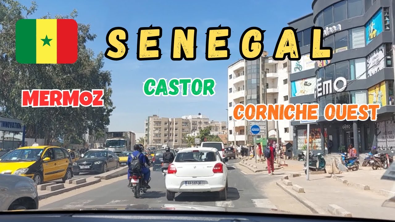 Driving in Mermoz, Corniche Ouest and Castor #dakar #senegal #africa #driving #travel