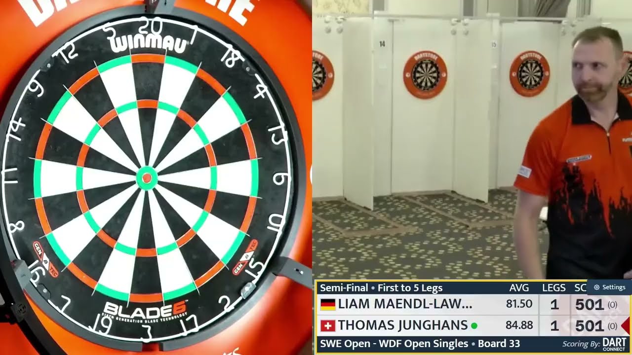 Liam Maendl-Lawrance vs Thomas Junghans Highlights / Swedish Open Singles Semi-Final 2025