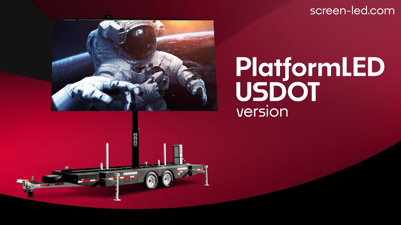 PlatformLED USA - promo movie - USDOT version - mobile LED screen trailer for American market