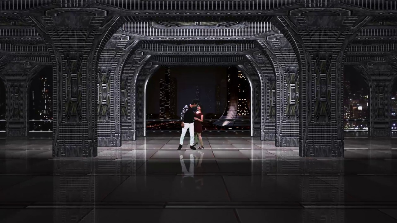 VFX SciFi model import, texture lighting and compositing (3D set extension) in blackmagic fusion