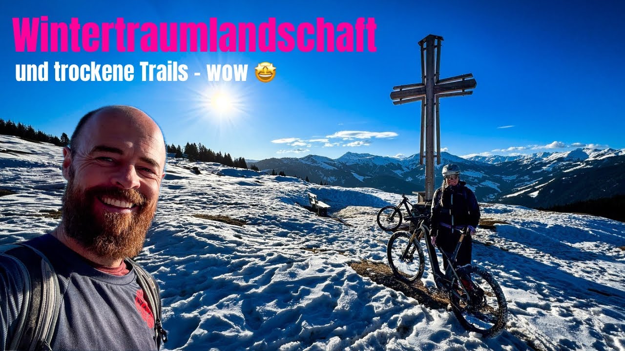 WINTERTRAUM BIKETOUR mit SÜDSEE FLAIR / TROCKENE TRAILS in absoluter WINTERWUNDERLAND-LANDSCHAFT