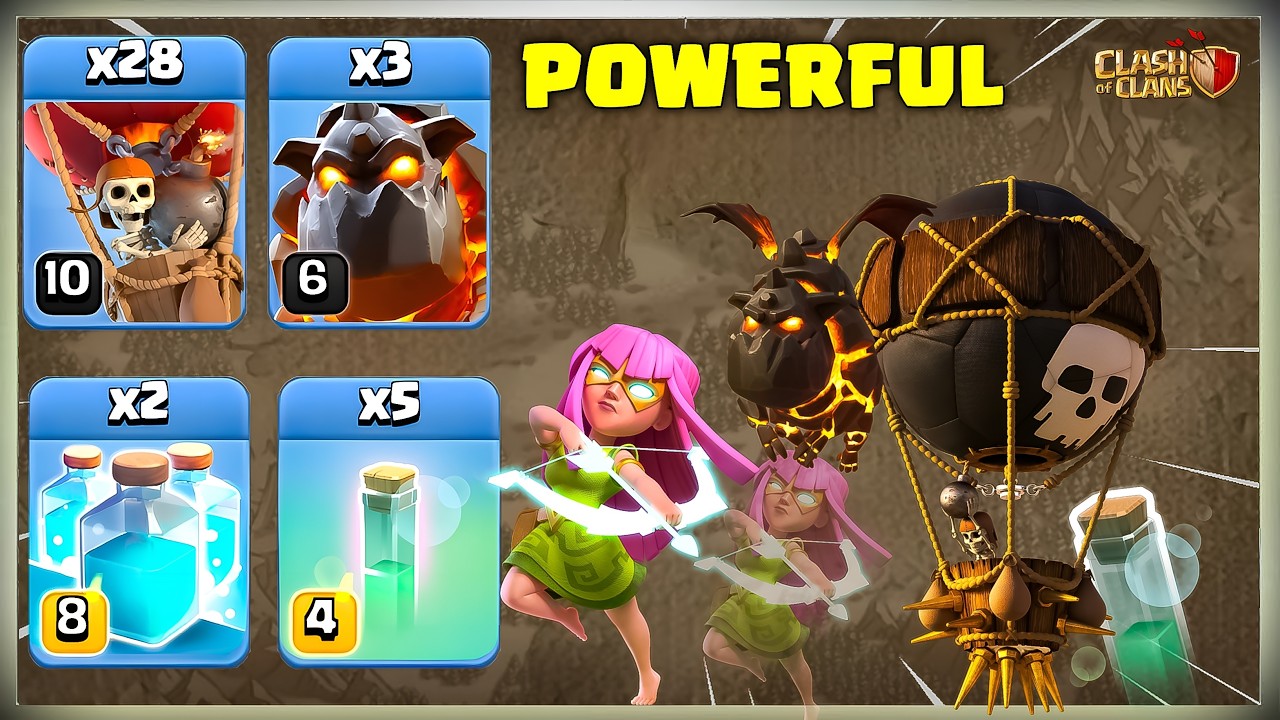 No Chance Defense! TH15 Super Archer Blimp Lalo OP | Clash of Clans