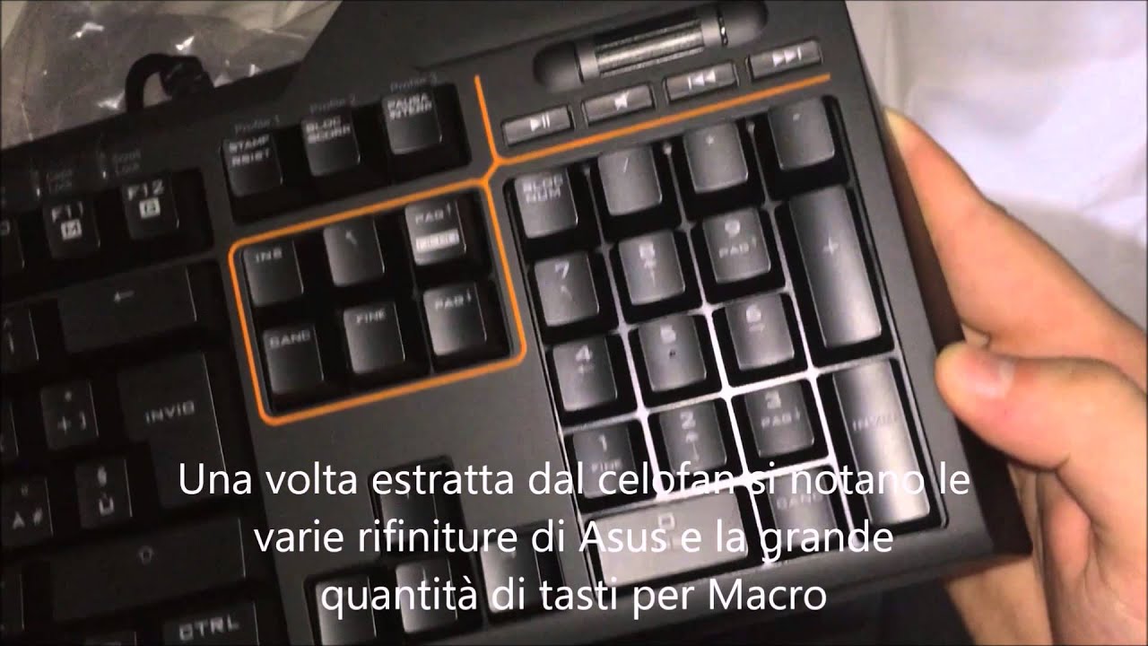 Unboxing Tastiera Asus Strix Tactic Pro