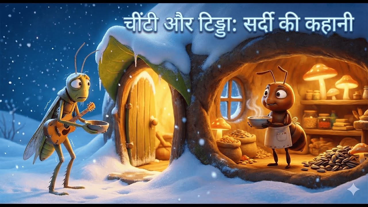 Ant and Grasshopper Story in Hindi | मेहनत का फल | Motivational Moral Story
