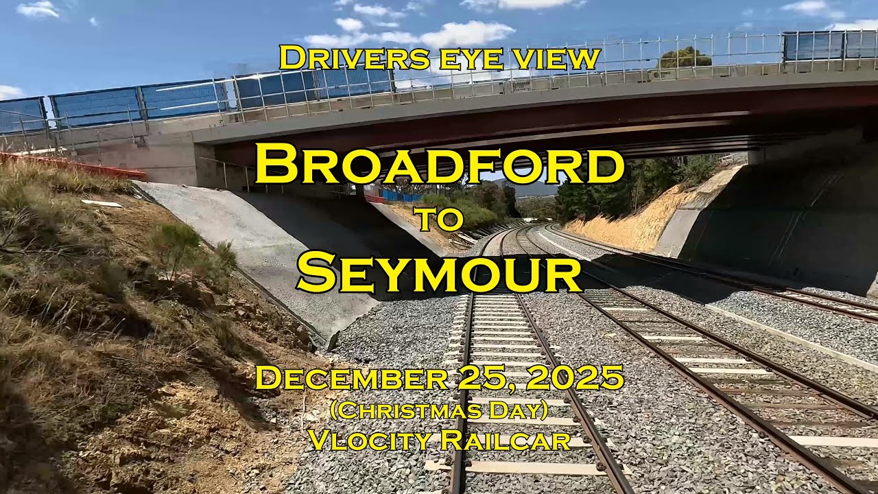 Drivers eye view, Broadford to Seymour, BG, VL, Dec 2025