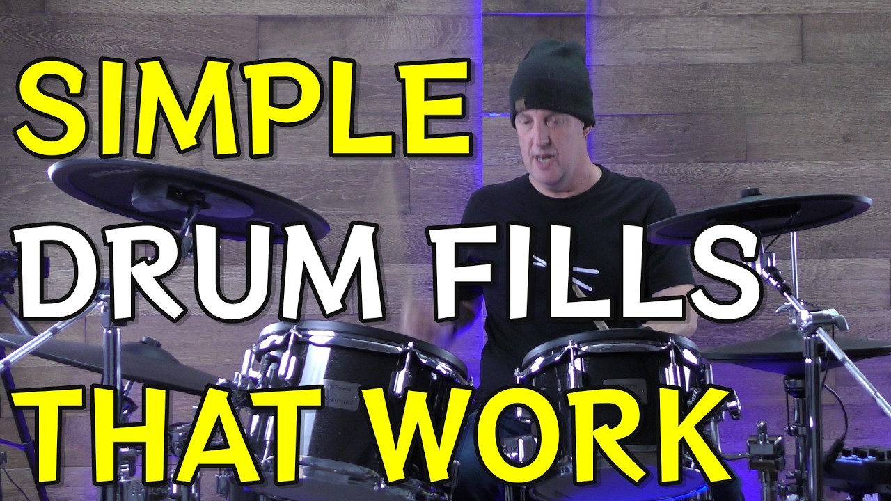 🥁 Simple but Effective 1 & 2 Beat Drum Fills (Intermediate Lesson #6)