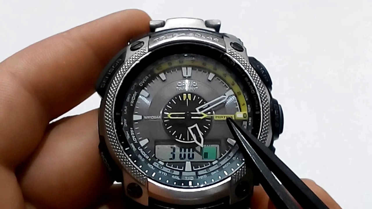 Casio Pro Trek PRW 5000t er7 titanium - functions overview