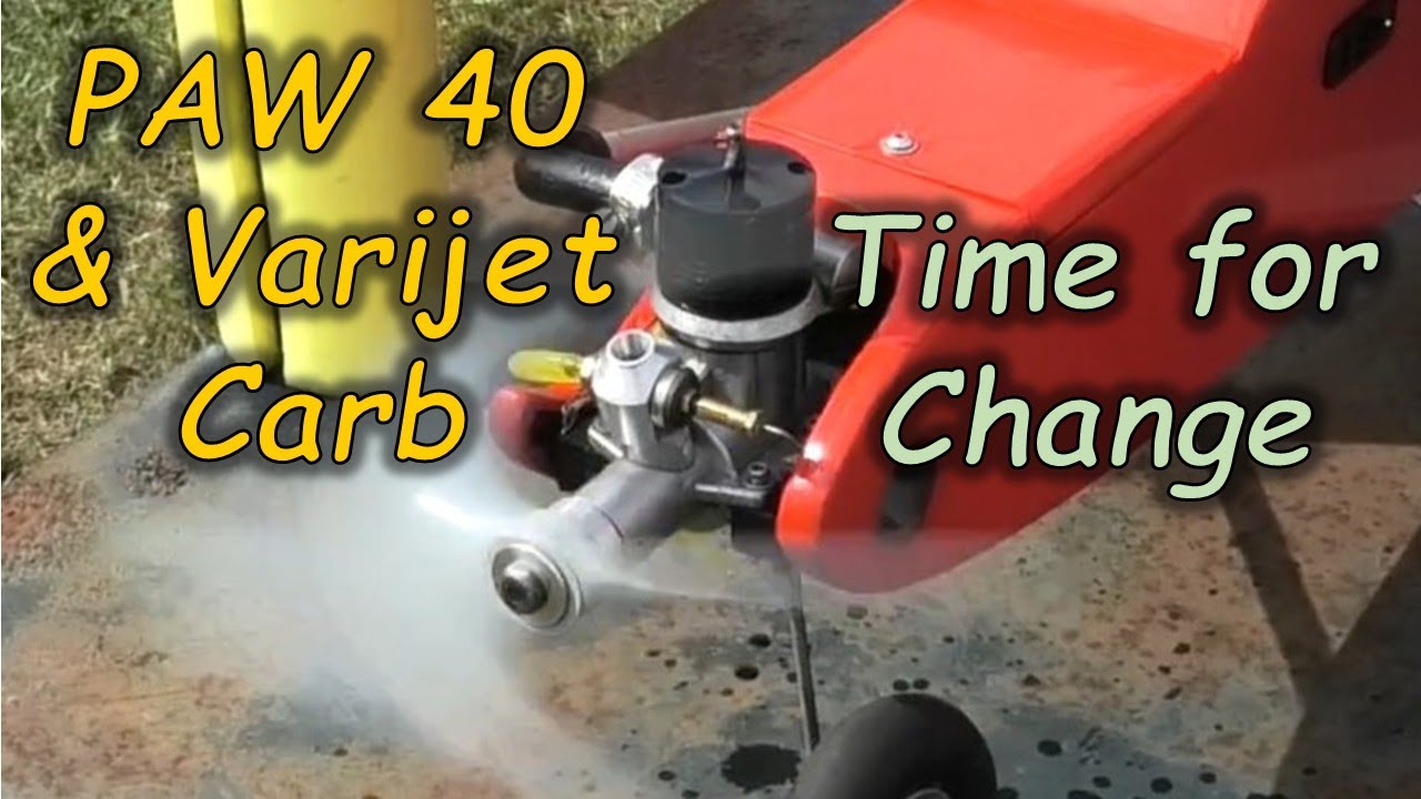 PAW 40 in the GP Trainer 60 - Fitting a Varijet Carb - So Much Better!