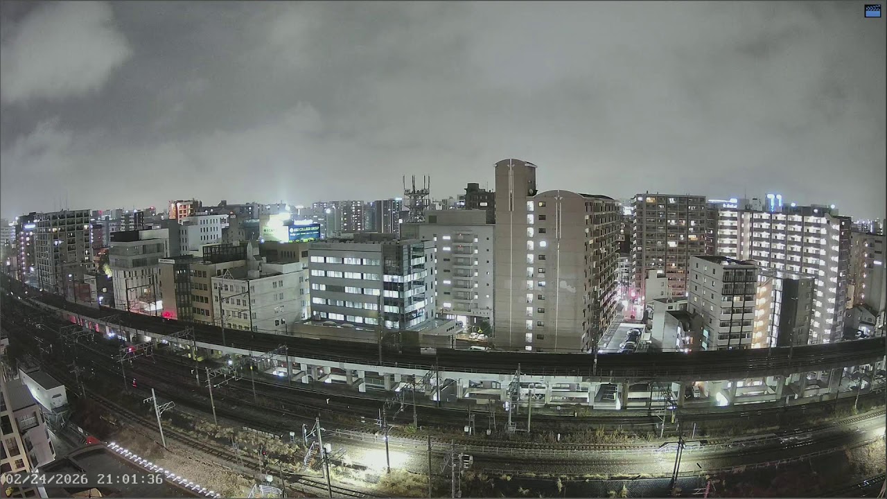 福岡・博多駅 ライブカメラ｜九州新幹線下り｜JR九州・鹿児島本線｜JR西日本・博多南線｜福岡の天気｜福岡の空 | 冬の空