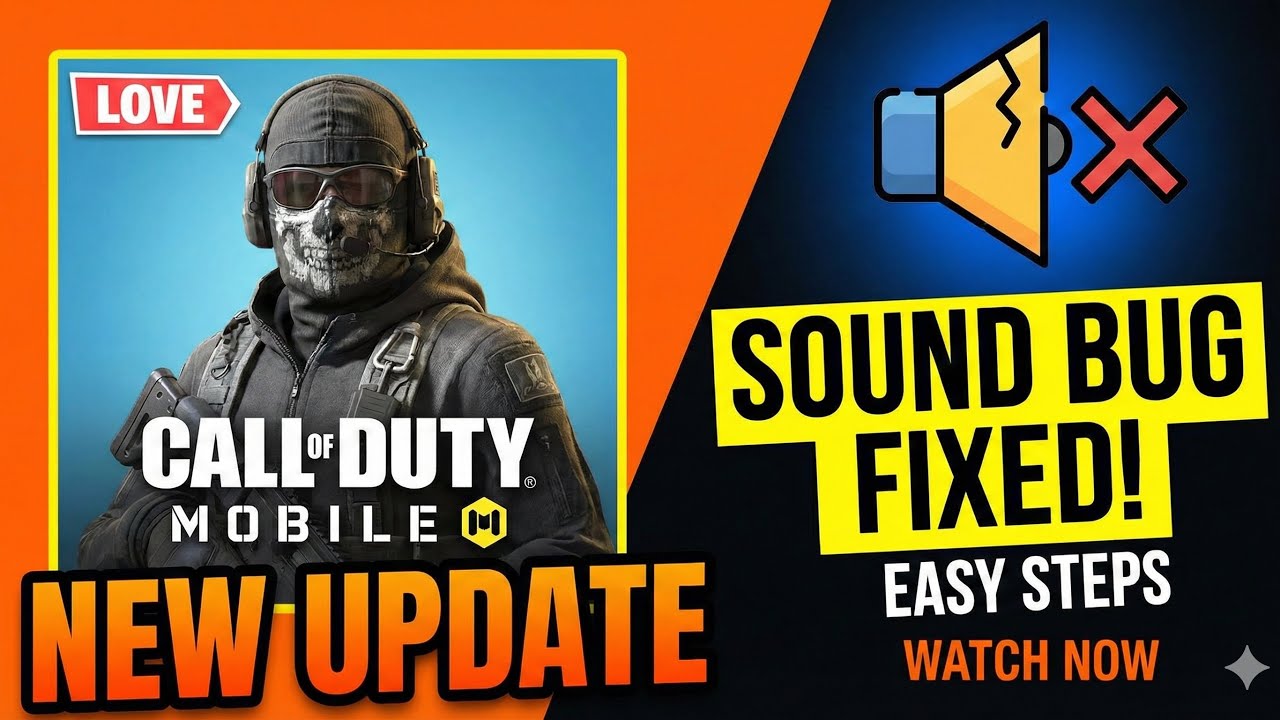 How to fix codm new update sound glitch 