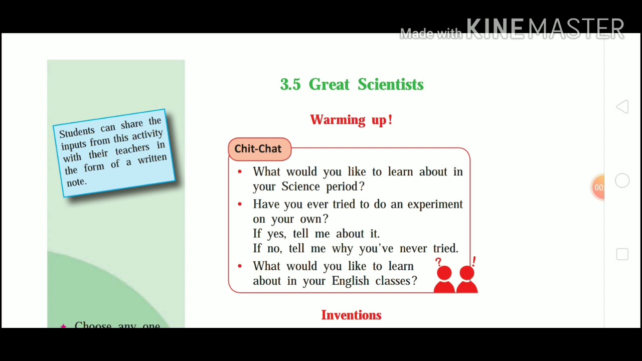 Great Scientists | warming up | 9th standard English lesson | Maharashtra board