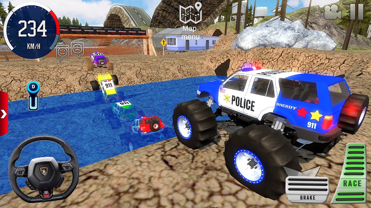 Juegos De Carros - Police Monster Truck Stunts Driver Simulator 3D #2 - Android Gameplay Walkthrough