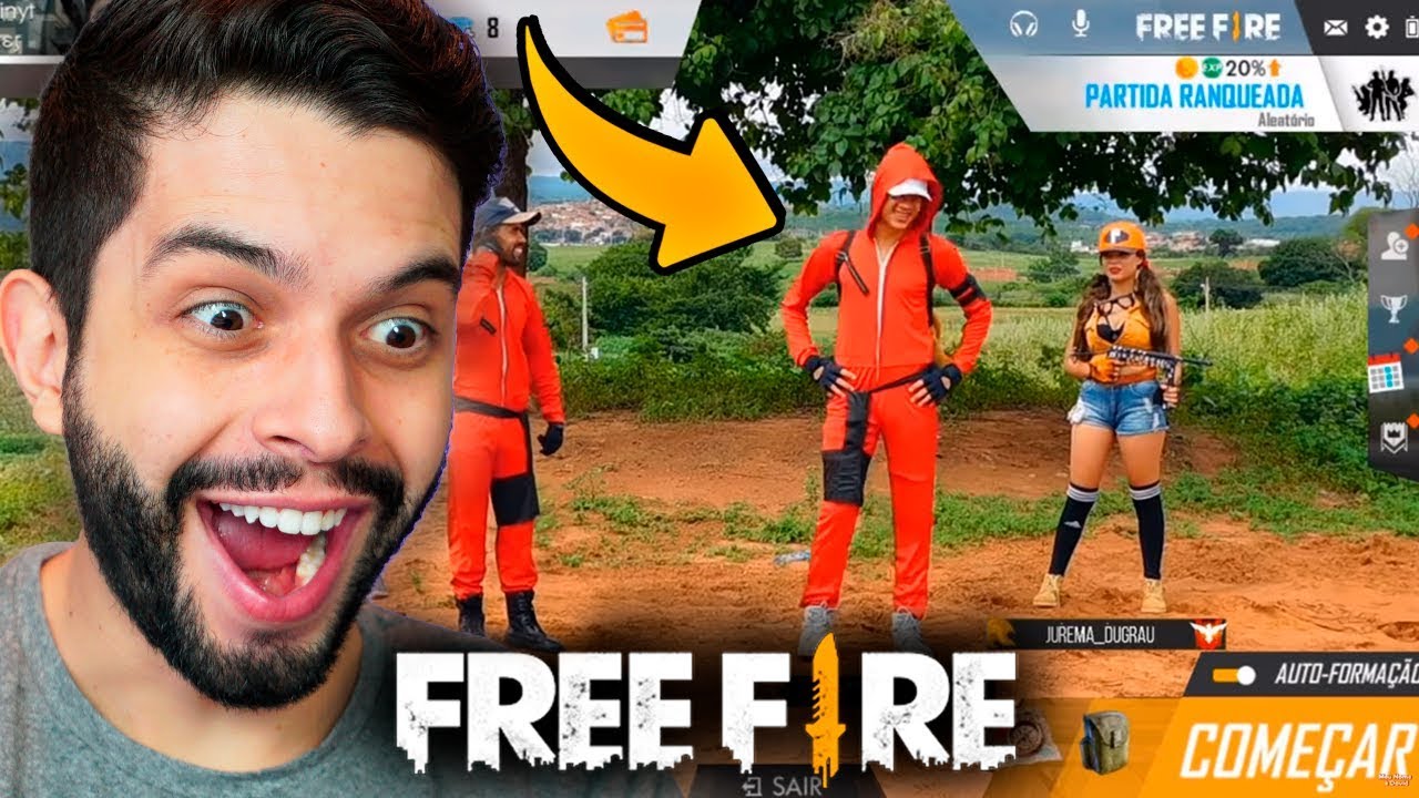 ELES FORAM LONGE DEMAIS!!! REAGINDO FREE FIRE NA VIDA REAL INCRÍVEL