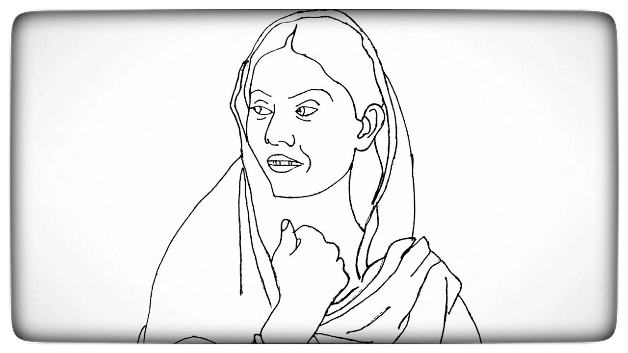 How to draw a punjabi women drawing 