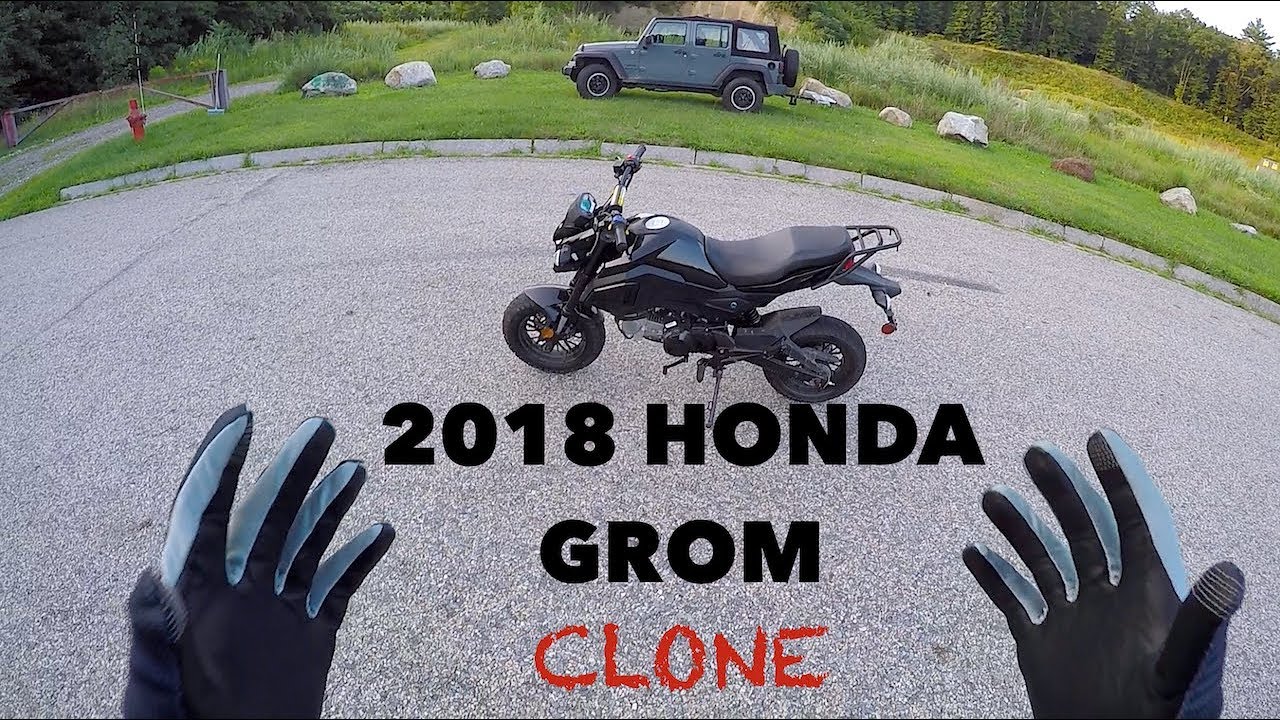 FIRST RIDE On The 2018 GROM CLONE // MOTO VLOG 1