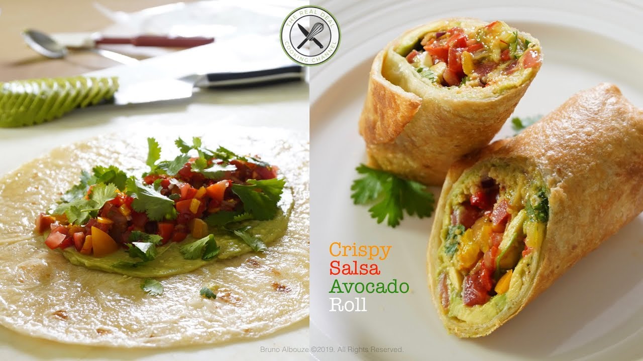 Crispy Salsa Avocado Roll – Bruno Albouze – THE REAL DEAL