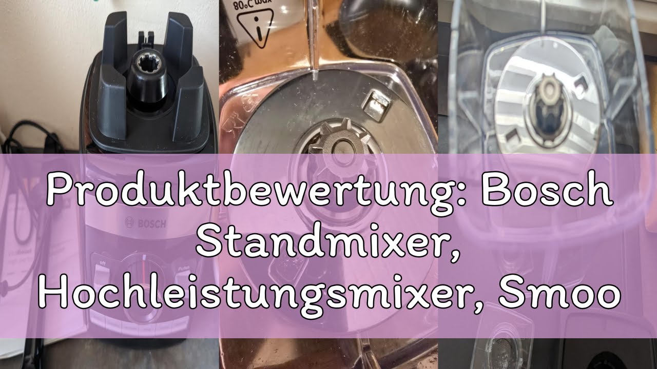 Produktbewertung: Bosch Standmixer, Hochleistungsmixer, Smoothie Maker, 45,000 U/min, 1600 W, Highsp