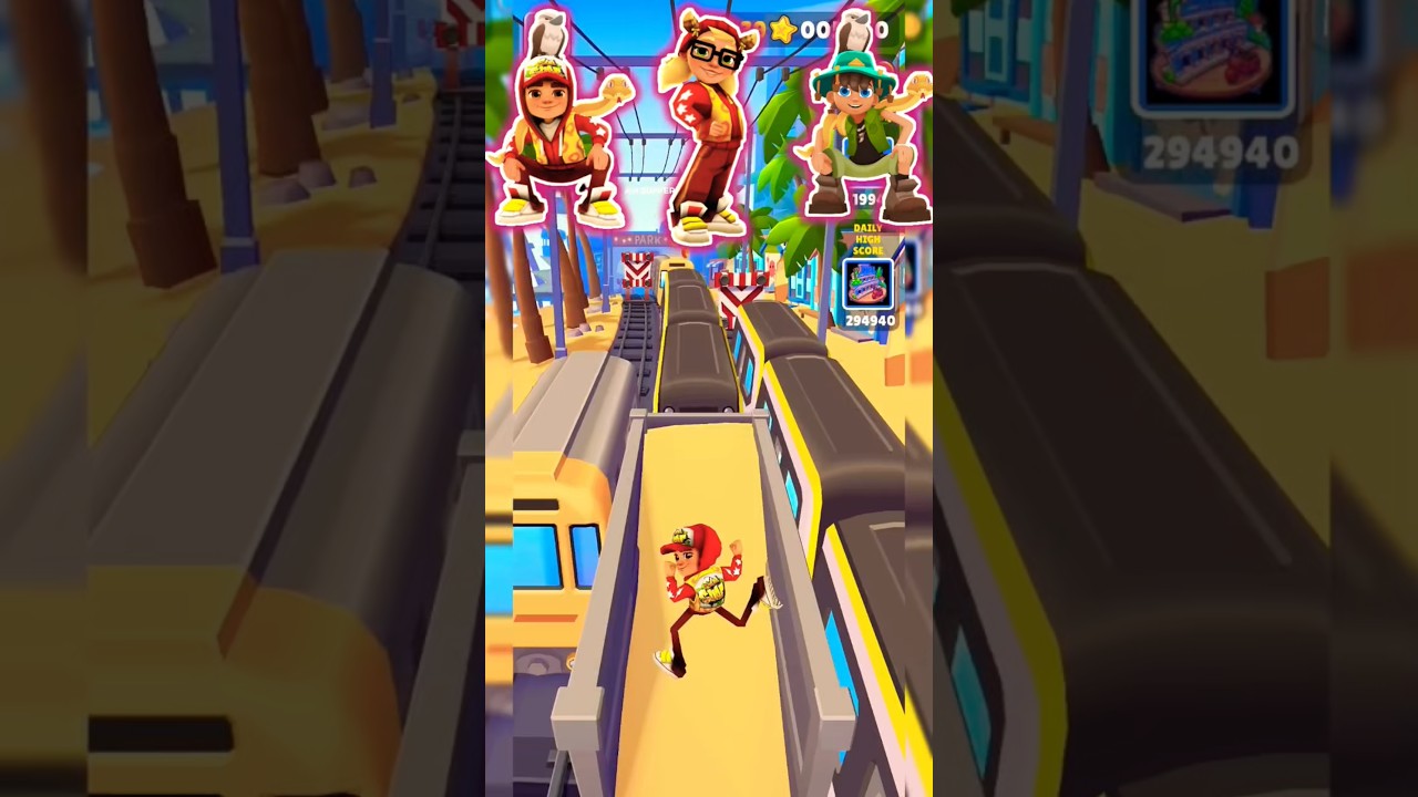 who'll win?? Lucky jake vs Dan Under vs lucky tricky battle #subwaysurfers #vs #gaming #shorts