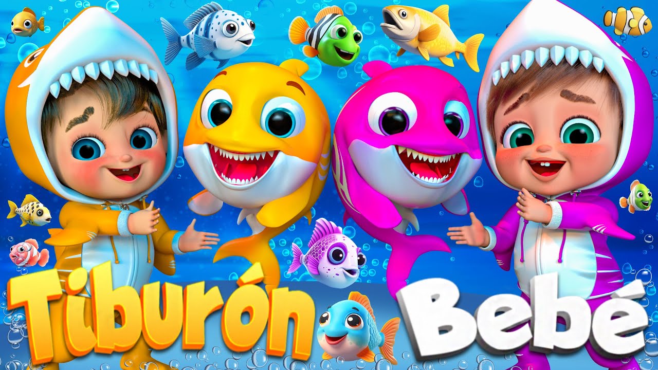 ¡Vamos a Nadar con Bebé Tiburón! | canciones infantiles y rimas infantiles  @SuperLucaEspanol