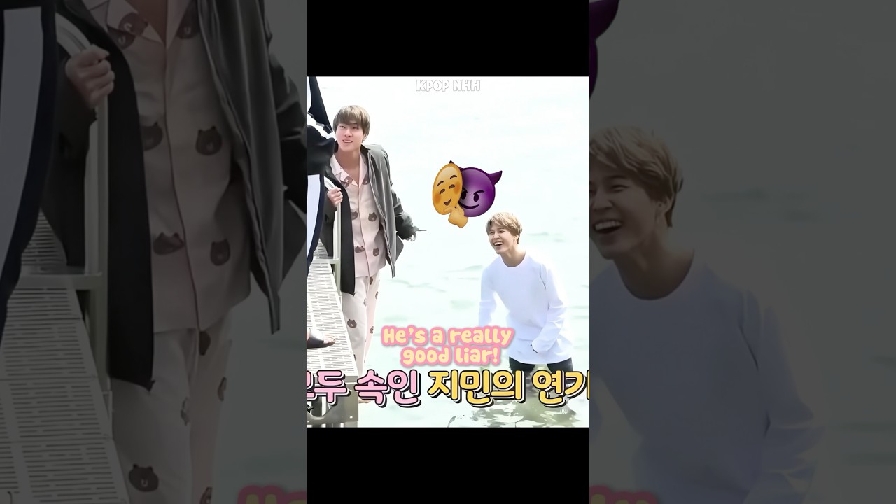 Jimin Tricked Jin Into Jumping Into Cold Water 😆 #shorts #bts #jimin #jin