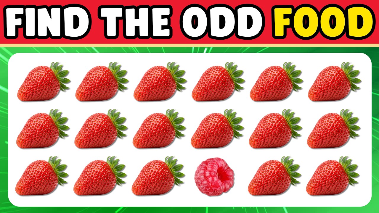 Find the ODD One Out 🍔🍟  Junk Food Edition 🍕🍩