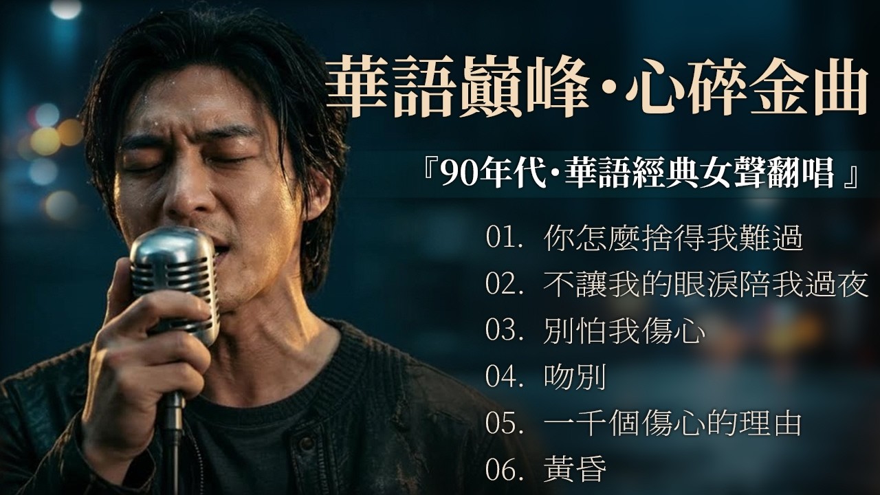 【百聽不厭】傳世經典：一生必聽的十首萬年情歌【你怎麼捨得我難過 / 不讓我的眼淚陪我過夜 / 別怕我傷心 #吻別 / 一千個傷心的理由 #黃昏】Mandarin Sad Songs 80s 90s