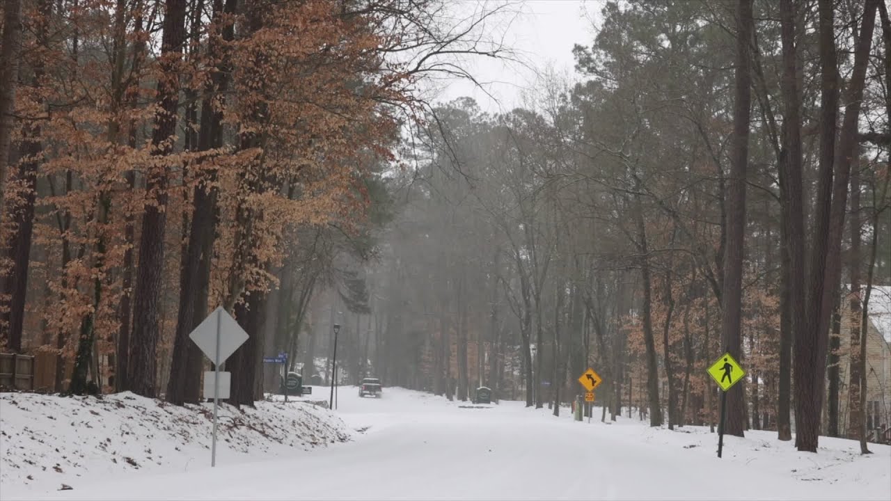 Scenes the snowstorm in Brandermill