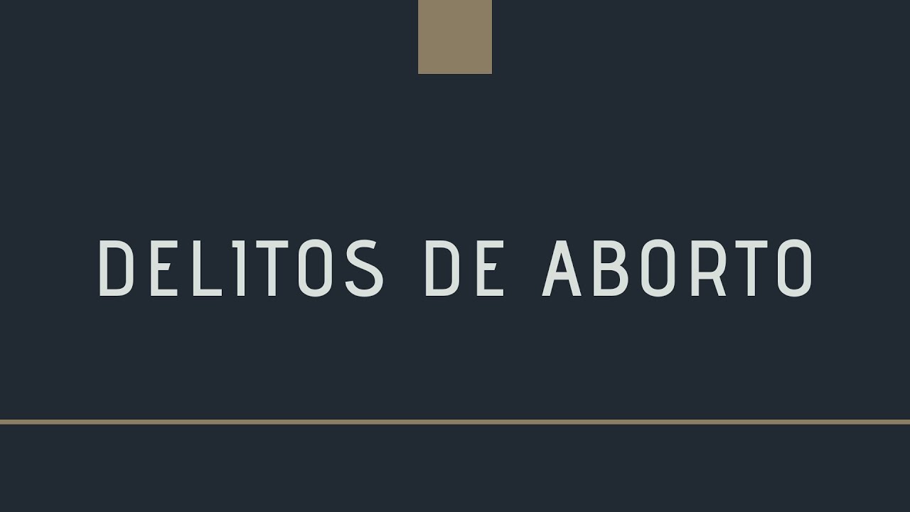 Delitos de aborto