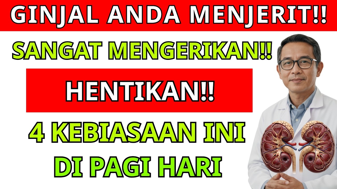 4 KEBIASAAN PAGI Ini Diam-Diam MERUSAK GINJAL Lansia‼️Bisa Memperpendek Usia!