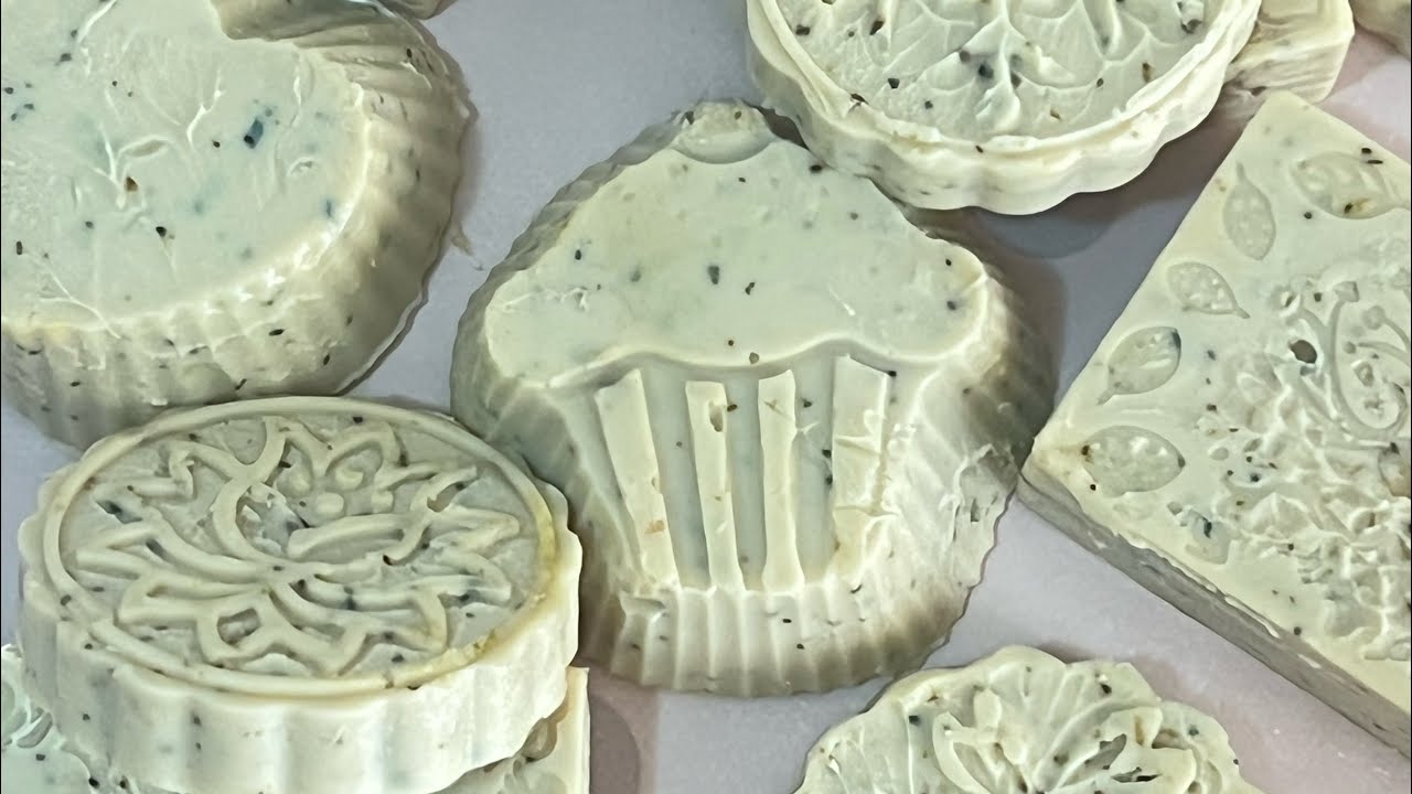 Saponification à froid au thé vert - صابون بالطريقة الباردة بالشاي الاخضر