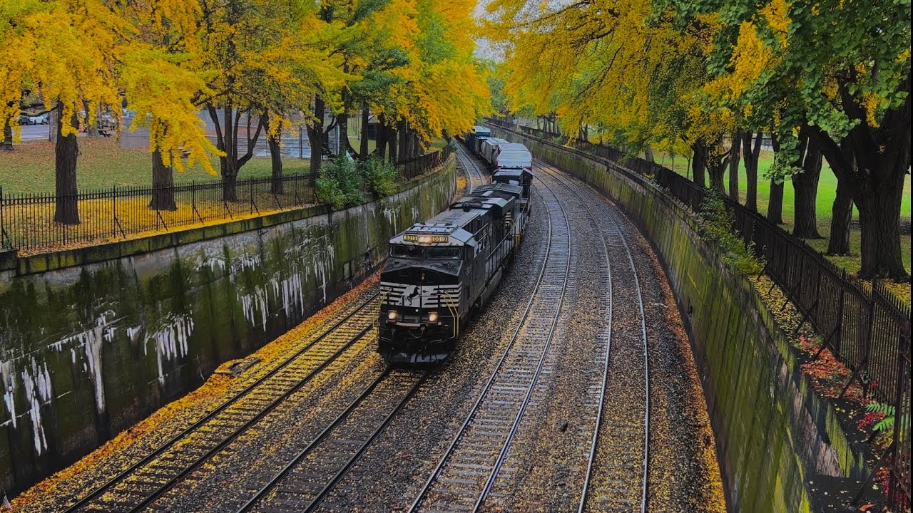 Chasing Trains In Pittsburgh, PA During The Fall Foliage!