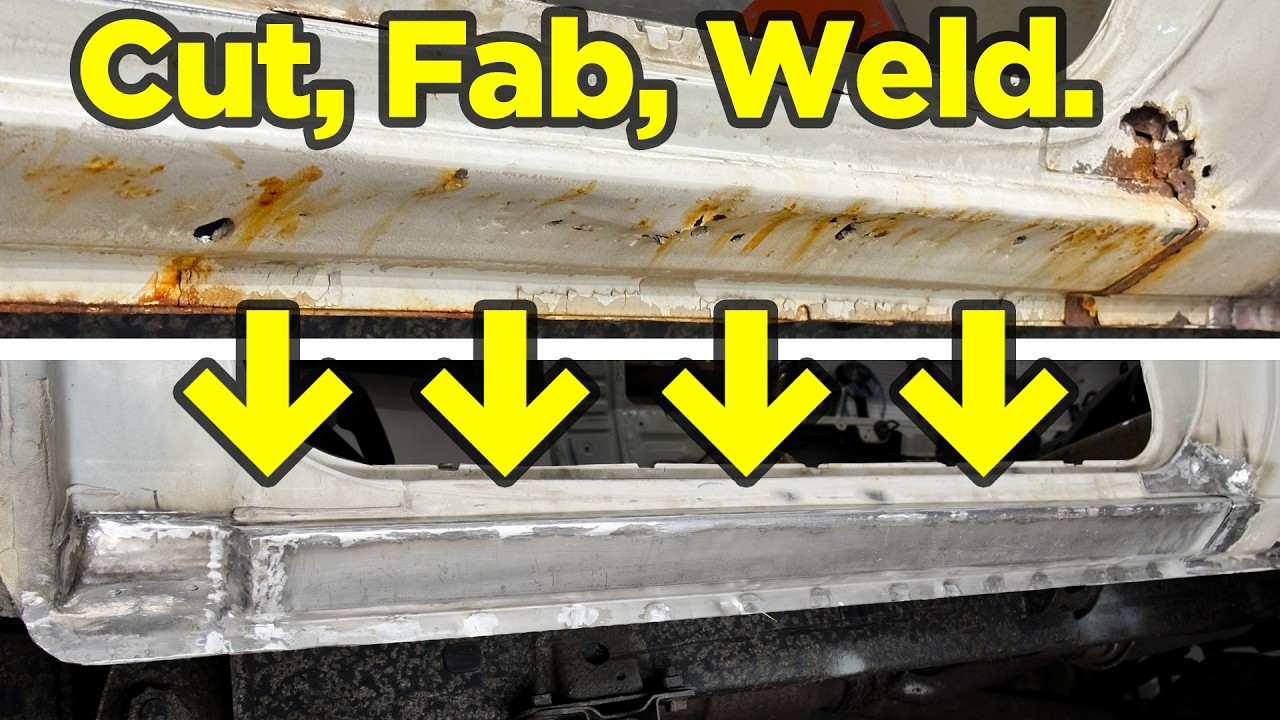 How To Repair Rusty Rocker Panel on 1st Gen 4Runner - Cut, Fabricate & Weld!