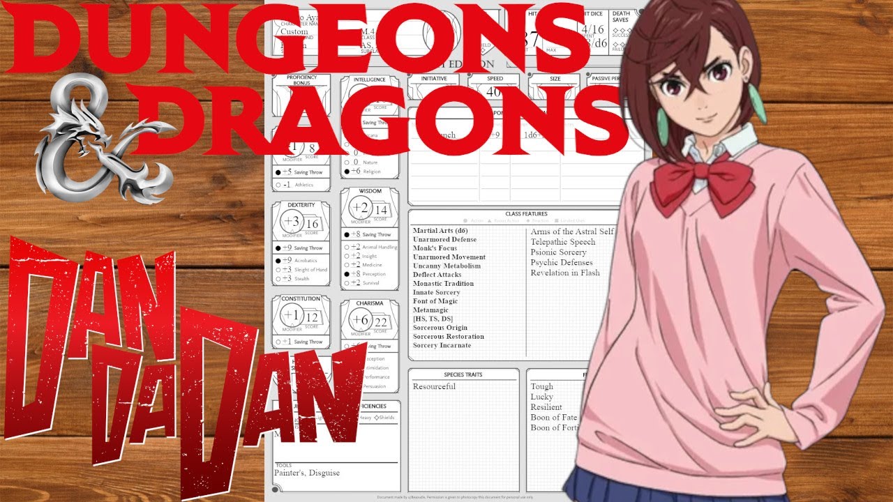 Nephilim Builds | Momo Ayase (Dandadan) [D&D 2024]
