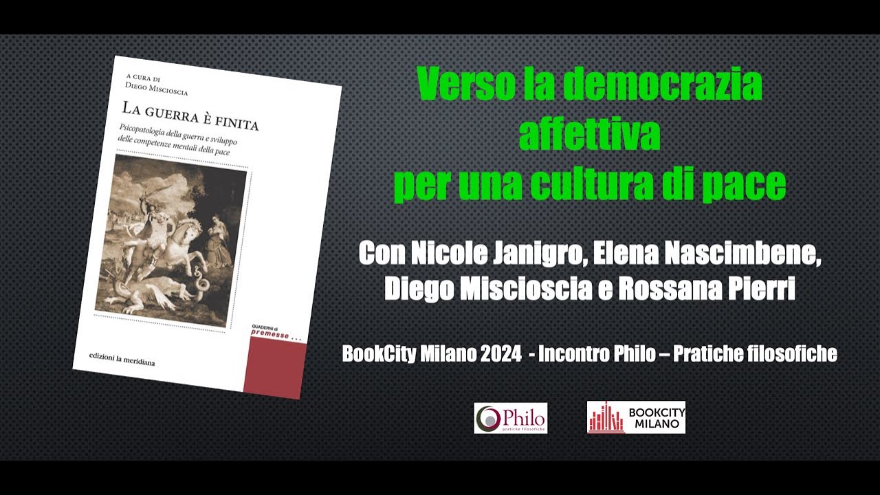 BookCity Milano 2024 - Philo: Verso la democrazia affettiva per una cultura di pace