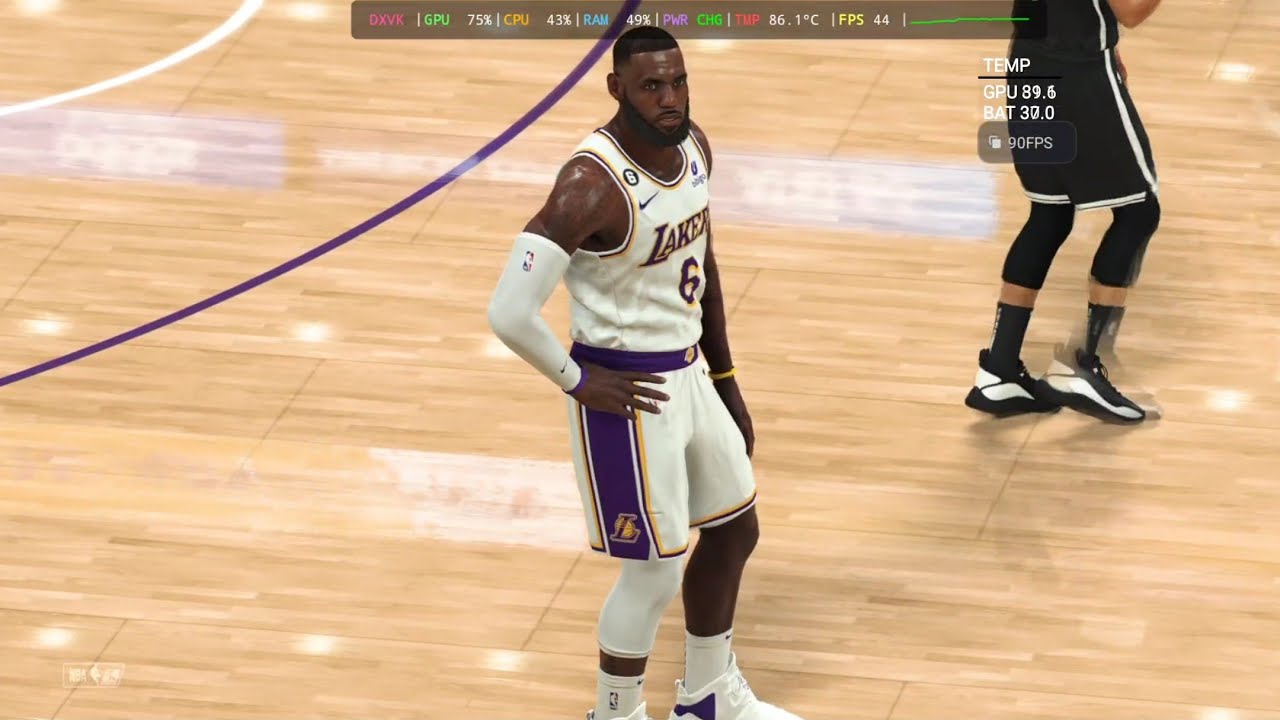 NBA 2K25 MAX GRAPHICS 1080p on SNAPDRAGON 8 ELITE with [FRAME INTERPOLATION]