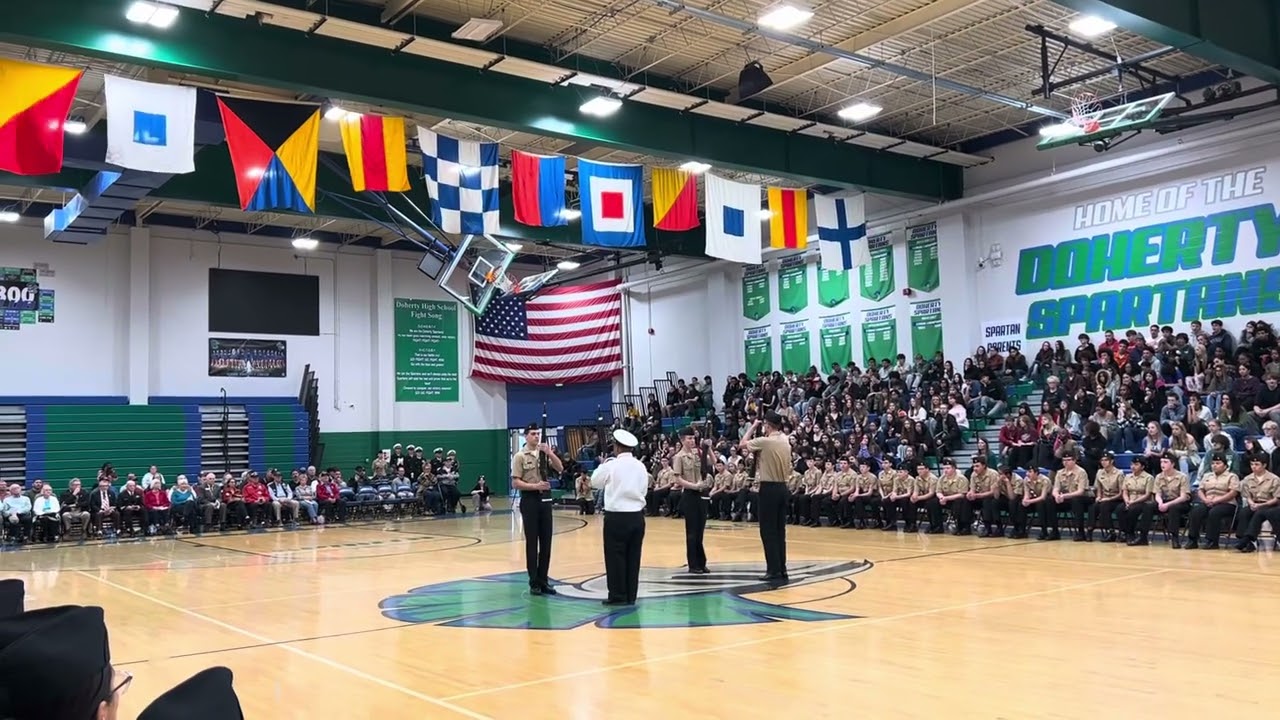 Thomas B. Doherty Veterans Day performance led by Cadet Ethan Costello  