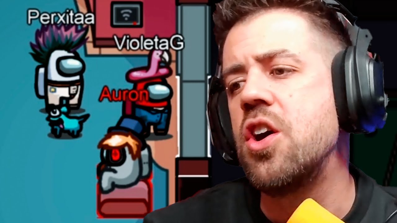 Auron juega Among Us en un 