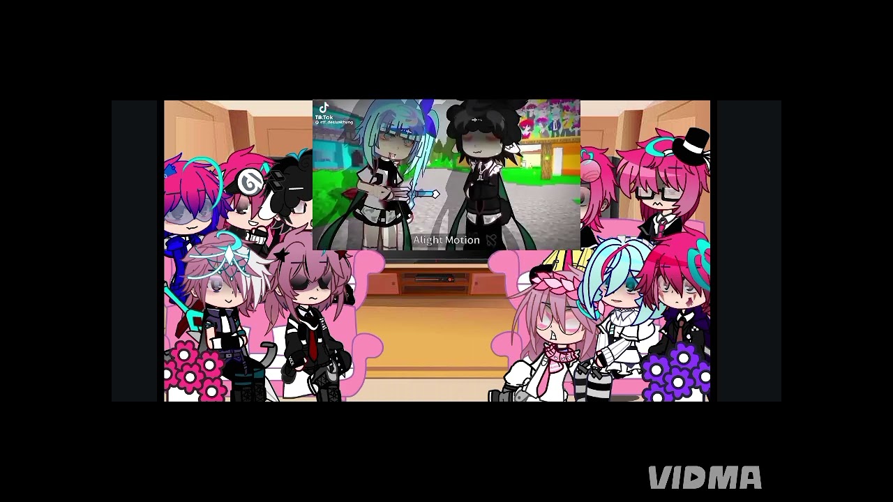 Hiha aut + phản diện React #gacha club#eđit#phần 2 //allyum//