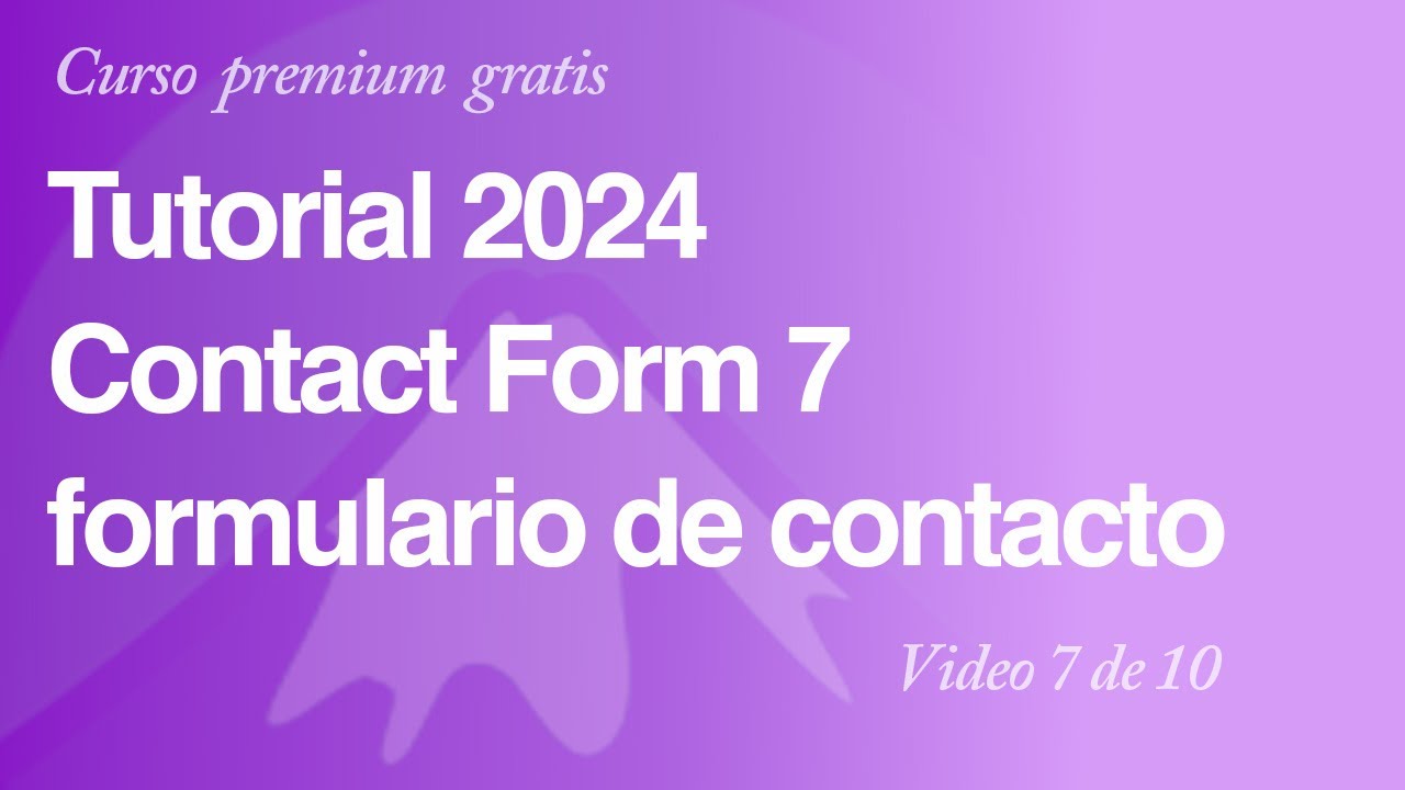 Contact Form 7 tutorial completo 2024
