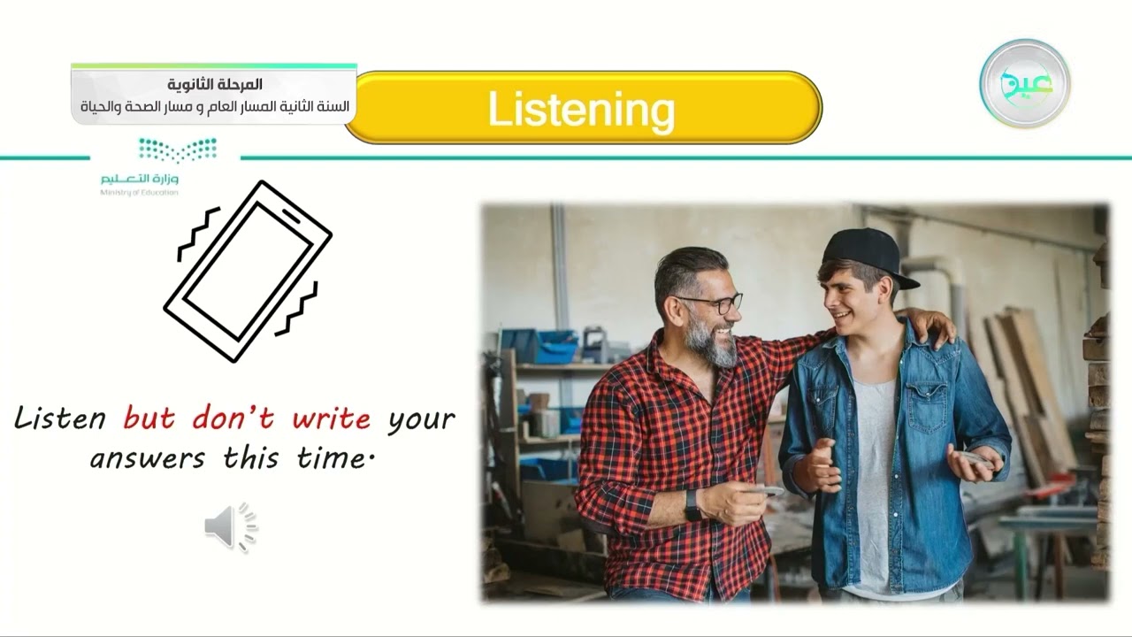 Unit 1 : Listening – Pronunciation - اللغة الإنجليزية (2-1) - السنة الثانية