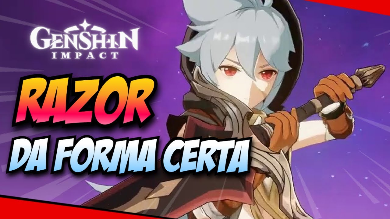 COMO TRANSFORMAR O RAZOR NO SEU MAIN DPS !!! - Genshin Impact Razor Build