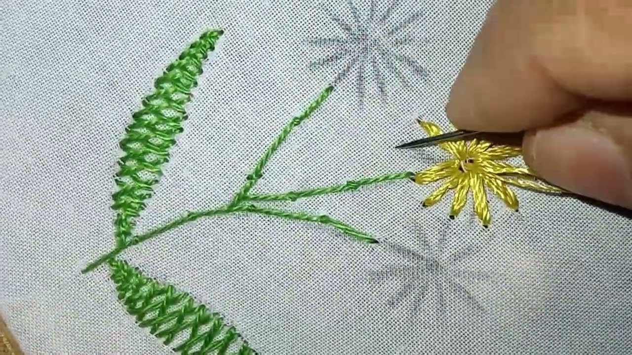 Traditional Hand Embroidery Design | Full Tutorial