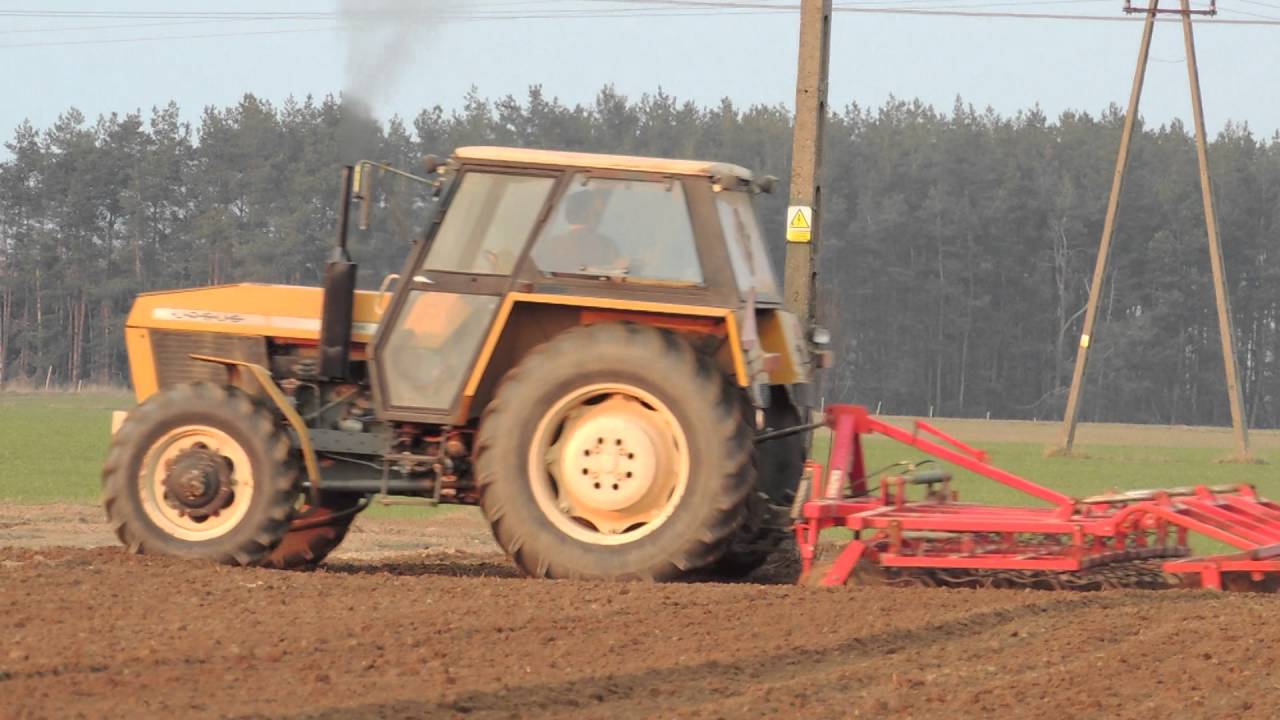 Uprawa pod jęczmień - Ursus 914 + Agro-Masz 3.6m / THE Warmia