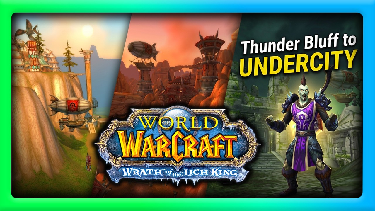 Thunder Bluff to Undercity in WOW WOTLK (by Zeppelin)